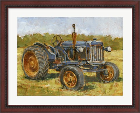 Framed Rustic Tractors III Print