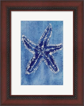 Framed Cerulean Shells III Print