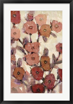 Framed Floral Patterns II Print