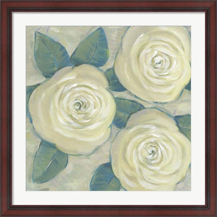 Framed Roses in Bloom II Print