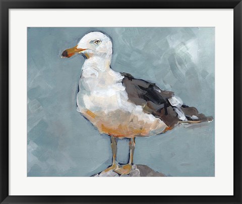 Framed Seagull Stance II Print