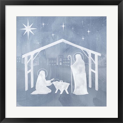 Framed Star of Bethlehem I Print