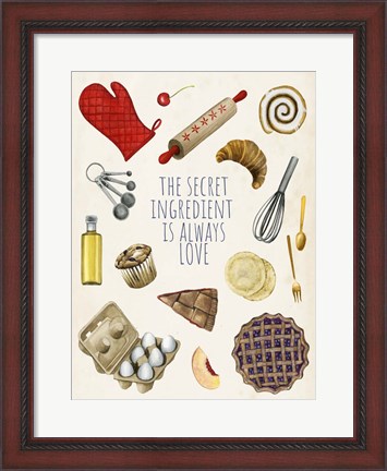 Framed Secret Ingredient I Print