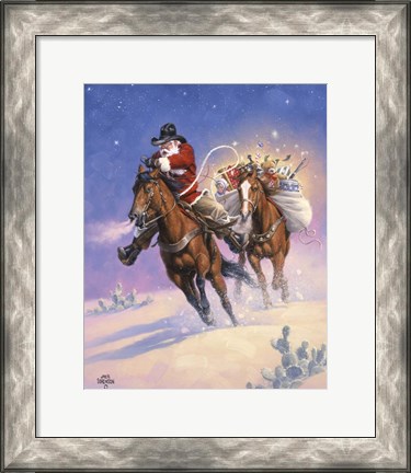 Framed Santa&#39;s Big Ride Print