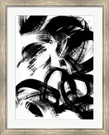 Framed Onyx Swipe III Print