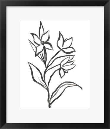 Framed Jonquil Gesture I Print