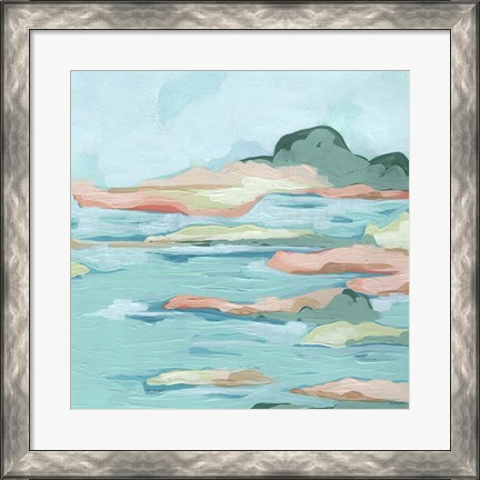 Framed Seafoam Coast II Print