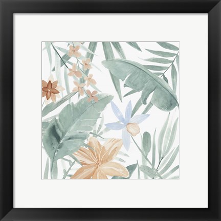 Framed Tropical Welcome II Print