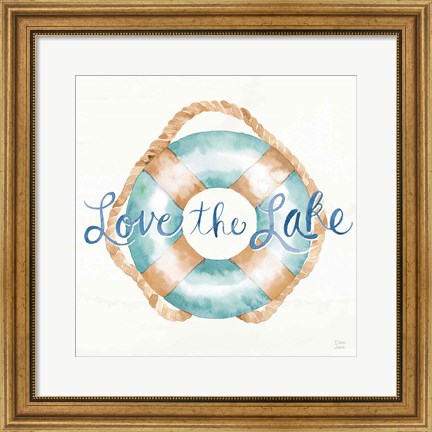 Framed Lake Love VI Print