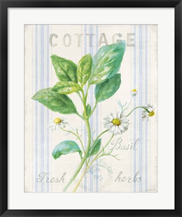 Framed Floursack Herbs IV Print