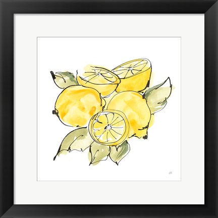 Framed Lemon Still Life IV Print