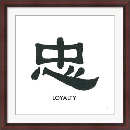 Framed Loyalty Word Print