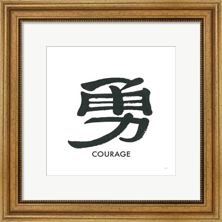 Framed Courage Word Print