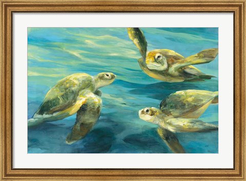 Framed Sea Turtles Print