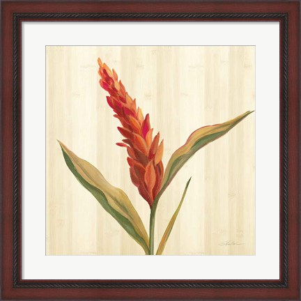 Framed Tropical Garden II Print