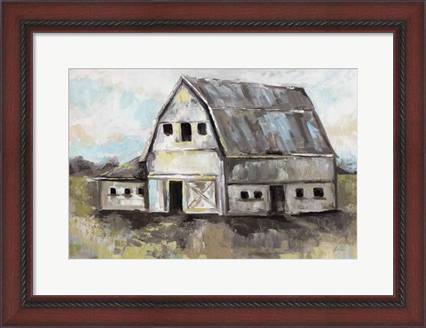 Framed Tranquil Barn Print