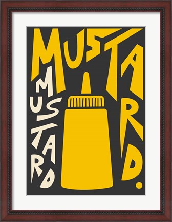 Framed Kitchen Mustard Print