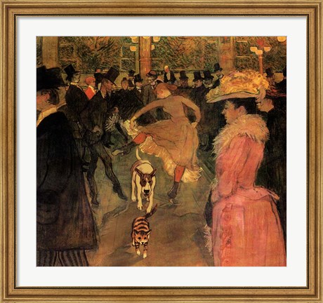 Framed Toulouse-Lautrec Dog Print