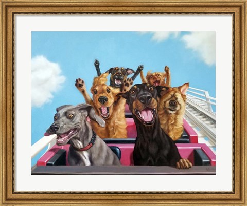 Framed Thrill Seekers Print