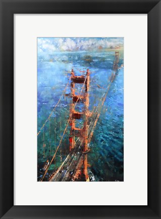 Framed Golden Gate Sun Print