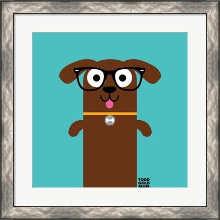 Framed Bow Wow Dachshund Print