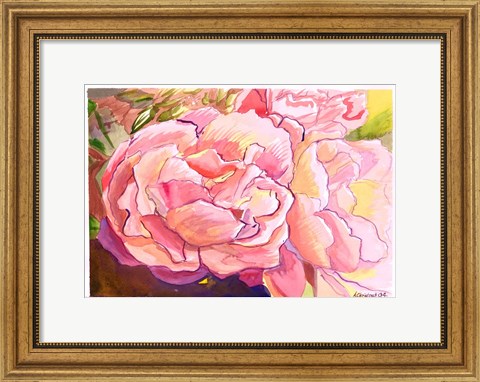 Framed Bright Pink Print