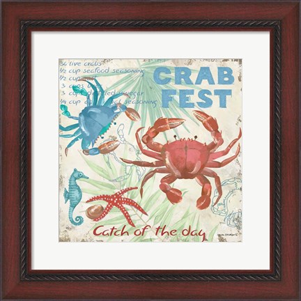 Framed Crab Fest Print