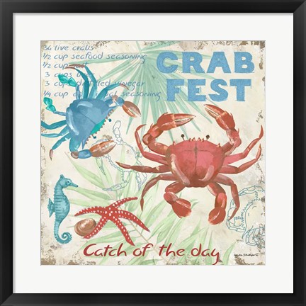 Framed Crab Fest Print