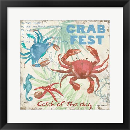 Framed Crab Fest Print