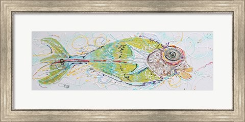 Framed Fish Face Right Print