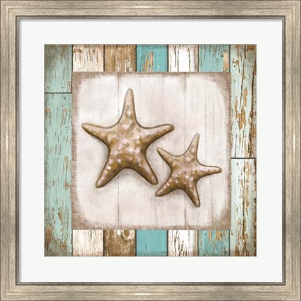 Framed Two Starfish Print