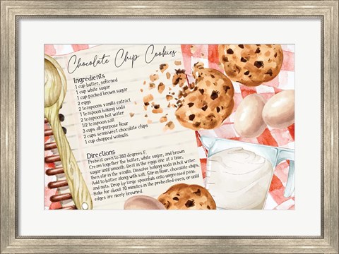 Framed Cookie Recipe Print