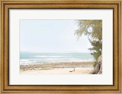 Framed Day at the Beach I Print