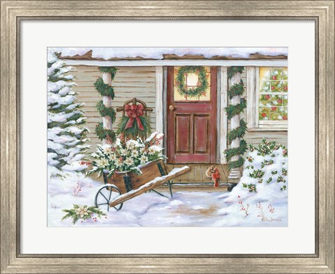 Framed Holiday Porch Print