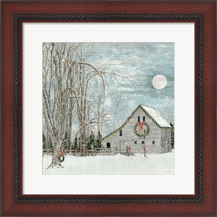 Framed Christmas Eve Moon Print