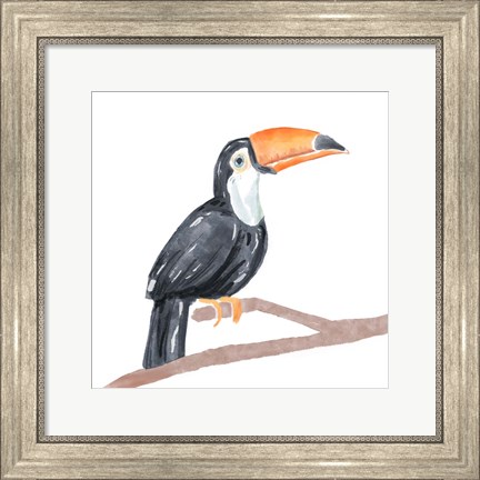 Framed Tropical Toucan I Print