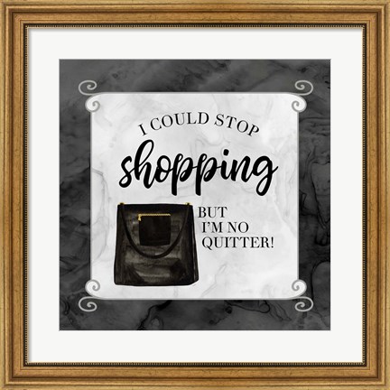 Framed Fashion Humor XI-Stop Print