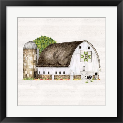 Framed Spring &amp; Summer Barn Quilt IV Print