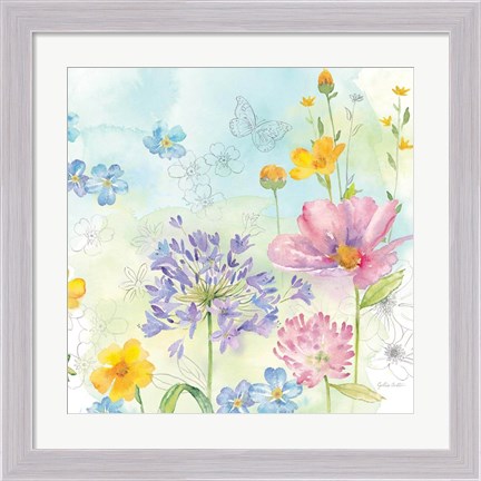 Framed Wildflower Mix II Print