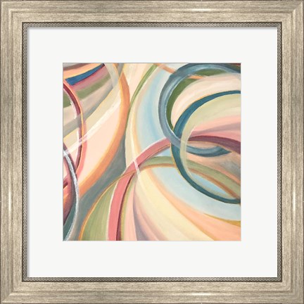 Framed Overlapping Rings III Print