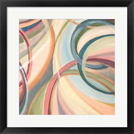 Framed Overlapping Rings III Print