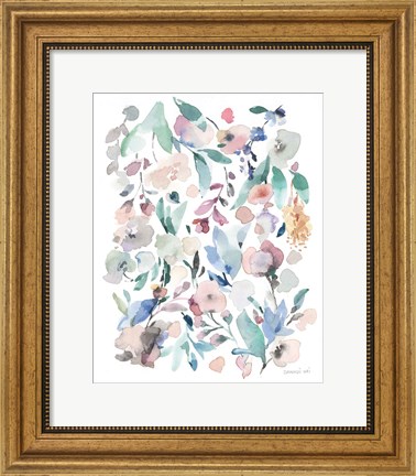 Framed Breezy Florals III Print