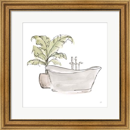 Framed Neutral Tub III Print