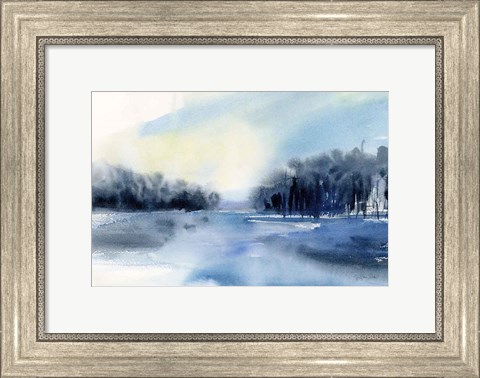 Framed Winter River Print