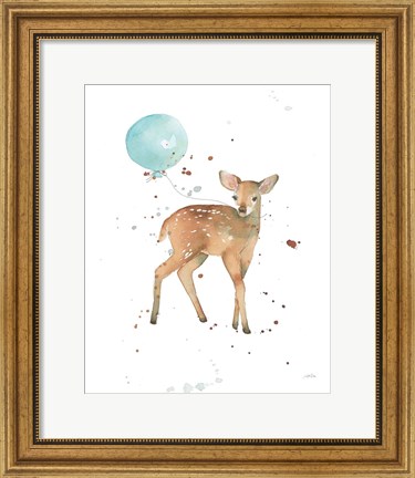 Framed Festive Fawn Print