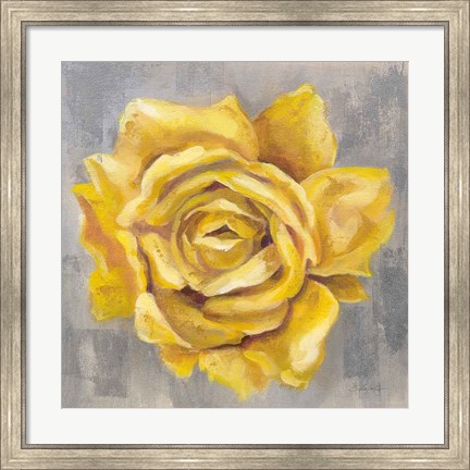 Framed Yellow Roses II Print