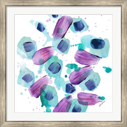 Framed Abstract Lotus Pod Print