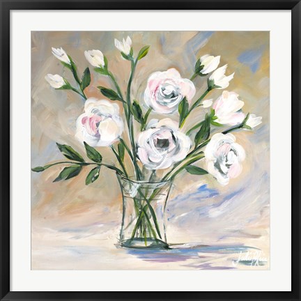 Framed Soft Bouquet Print