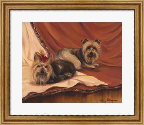 Framed Terrier Couple Print