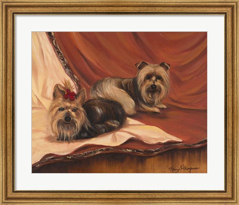 Framed Terrier Couple Print